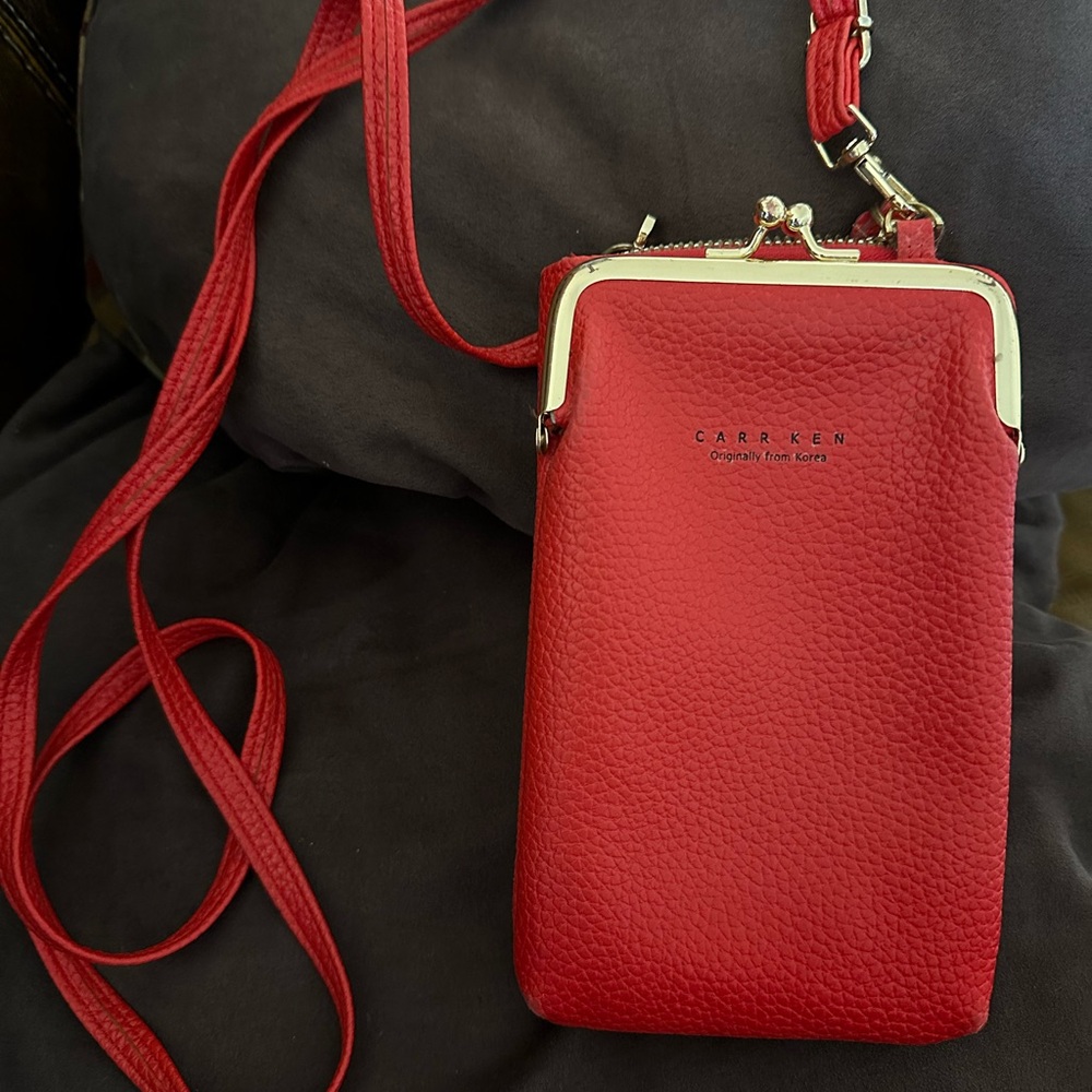 CARR KEN Wallet phone Purse Red